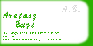 aretasz buzi business card